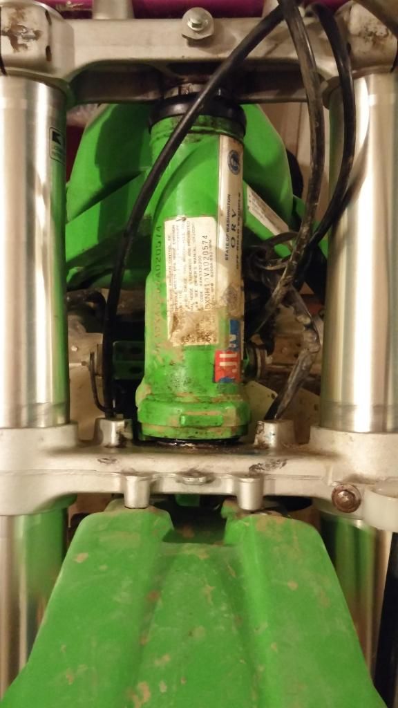 1995 cr125 fork swap!